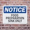 Signmission Food Preparation Sink Only, 10 in W x Rectangle, Plastic OS-2PACK-NS-P-710-L-12835 - alternate 7
